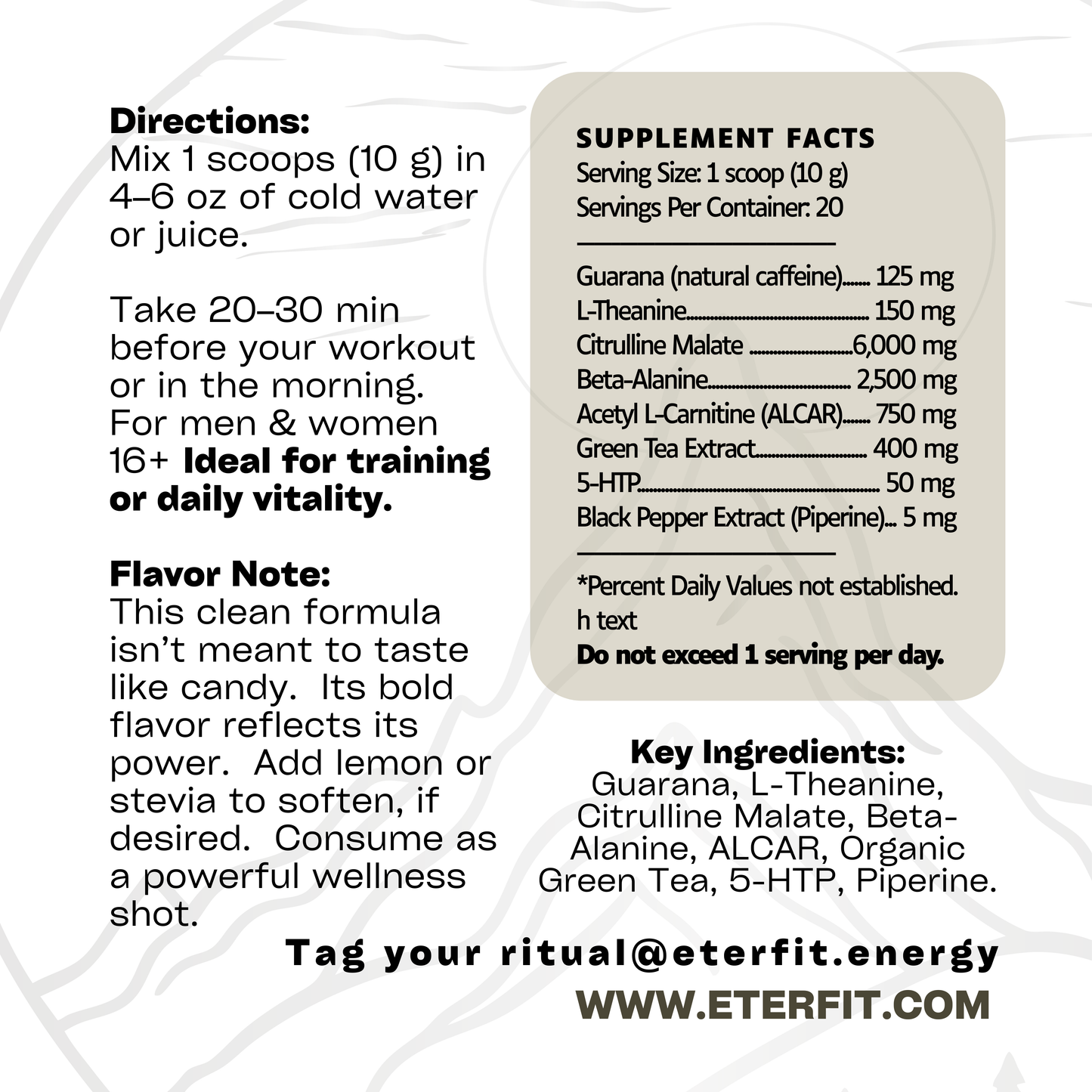 ÉTER FIT: Clean Pre-Workout